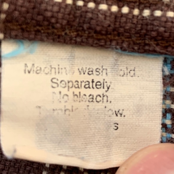 J Crew Men’s Large Long Sleeve Shirt Blue & Brown - Picture 8 of 8